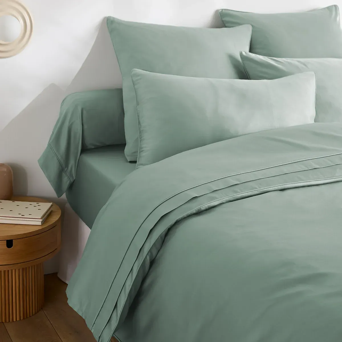 Opale 350 Thread Count Duvet Cover - Sage, Cotton Satin product