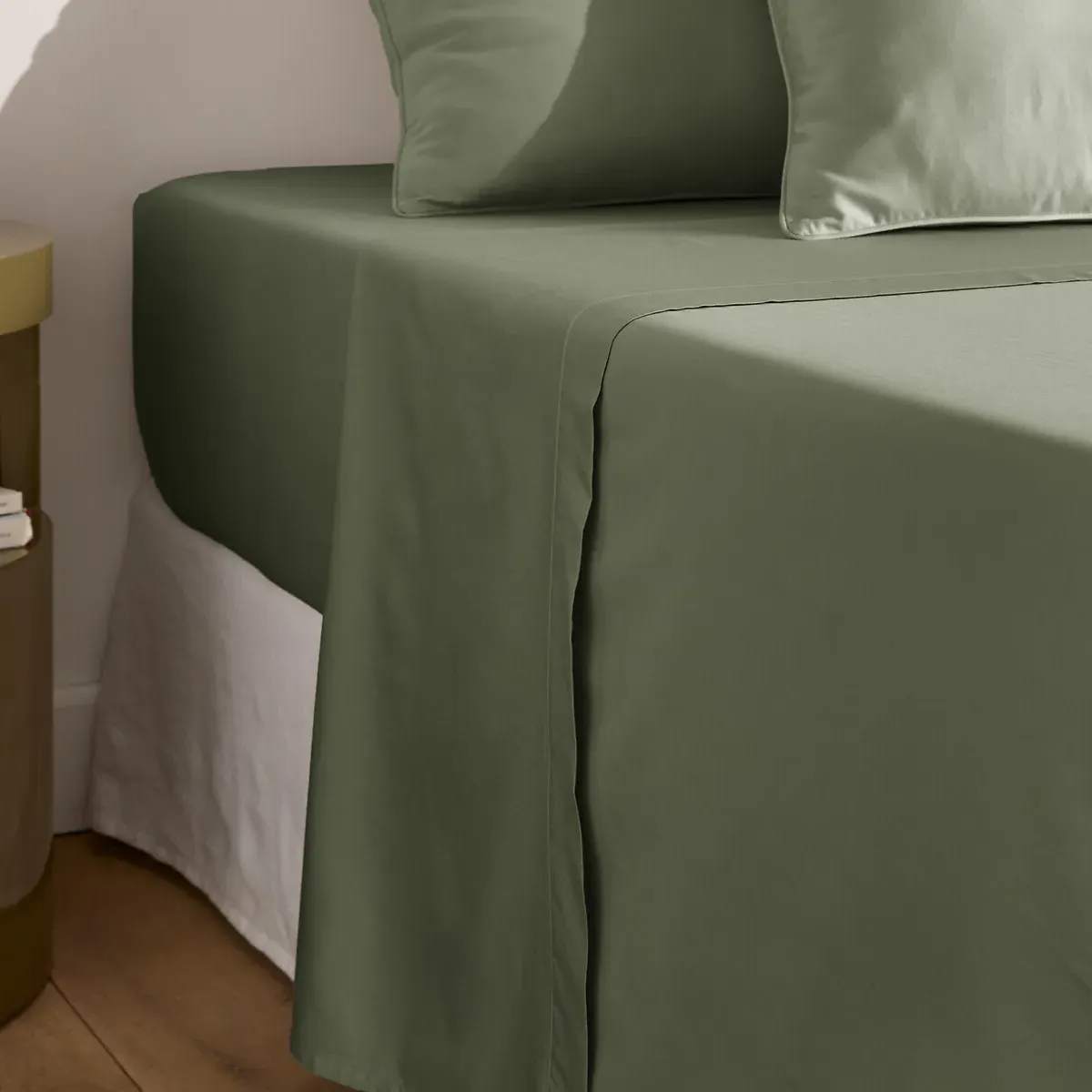 Opale 350 Thread Count Flat Sheet - Eucalyptus, Cotton Satin product
