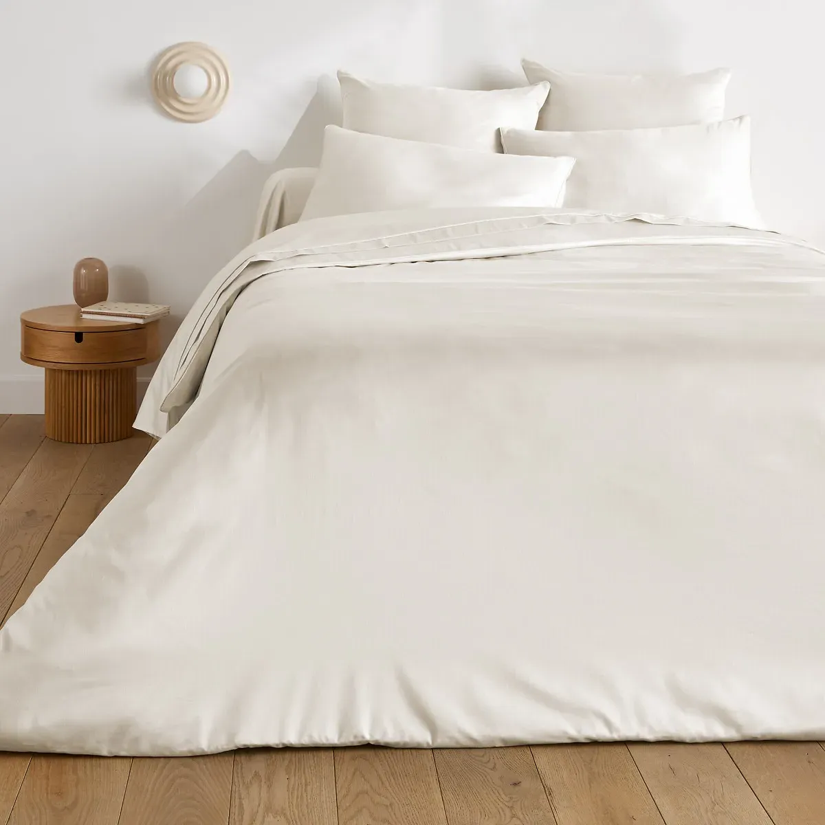 Opale 350 Thread Count Pillowcase - Ivory, Cotton Satin alternate view