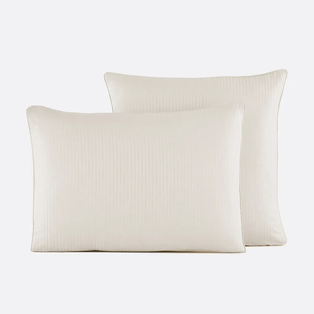 Opale Striped 350 Thread Count Pillowcase - Ivory, Cotton Satin product