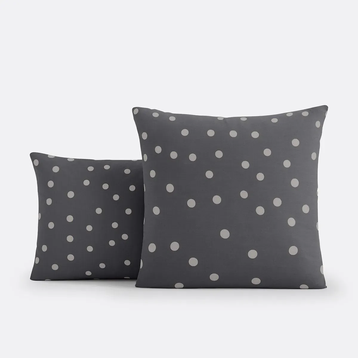 Orianne Polka Dot Cotton Pillowcase - Carbon product