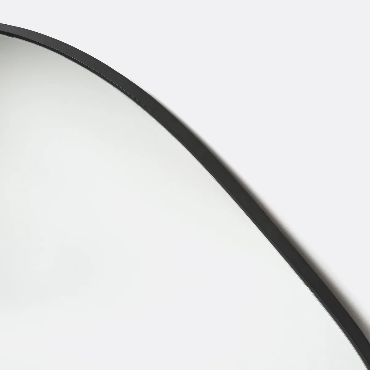 Ornica Organic Shaped Wall Mirror - Black, Iron alternate view