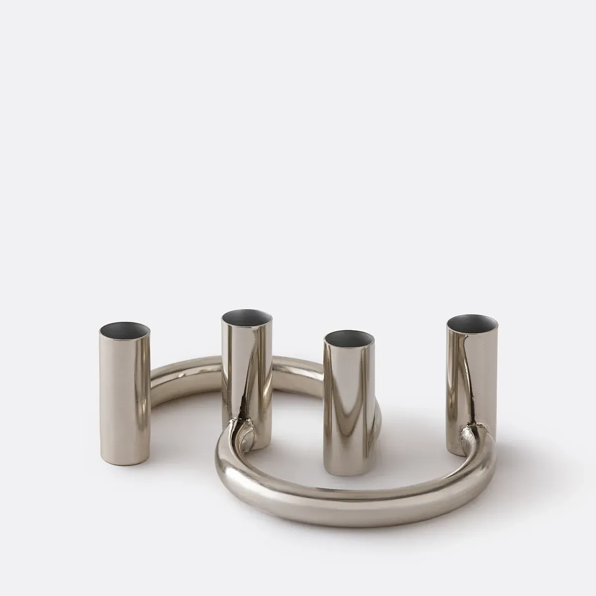 Ornéo Set of 2 Candle Holders - Chrome, Iron product