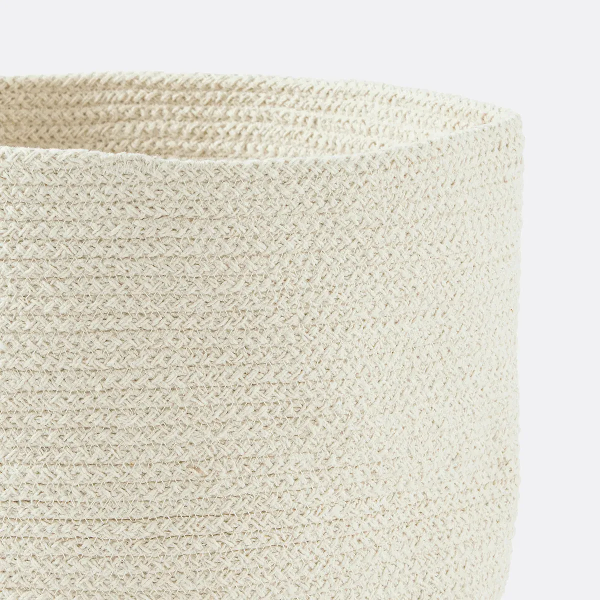 Osinia Round Storage Basket - Ecru, Cotton alternate view