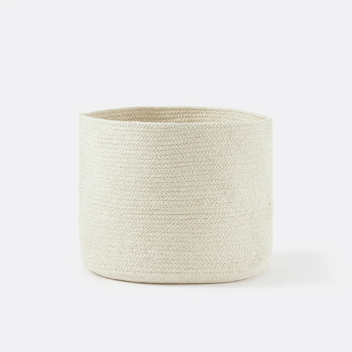Osinia Round Storage Basket - Ecru, Cotton product