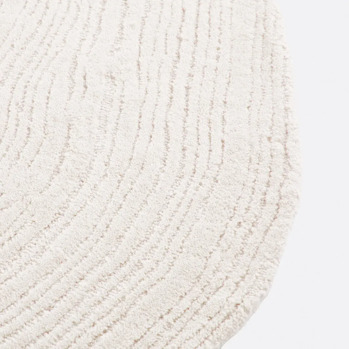 Ostia Pebble-Shaped Wool Rug - Ecru alternate view
