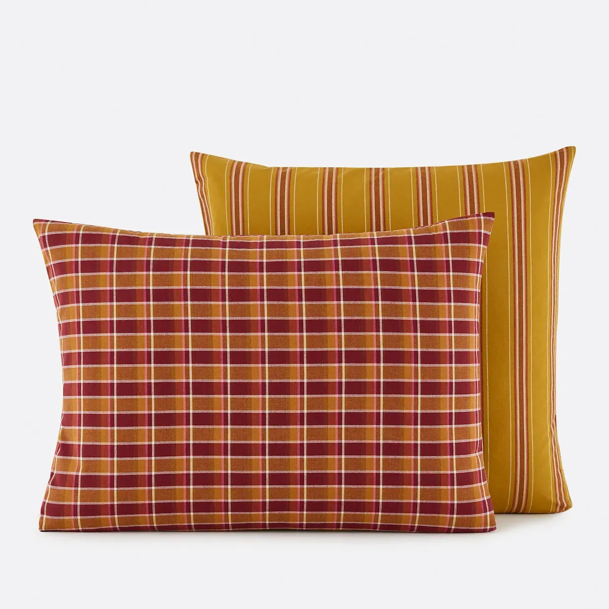 Oswald Pillowcase - Burgundy, Washed Cotton product