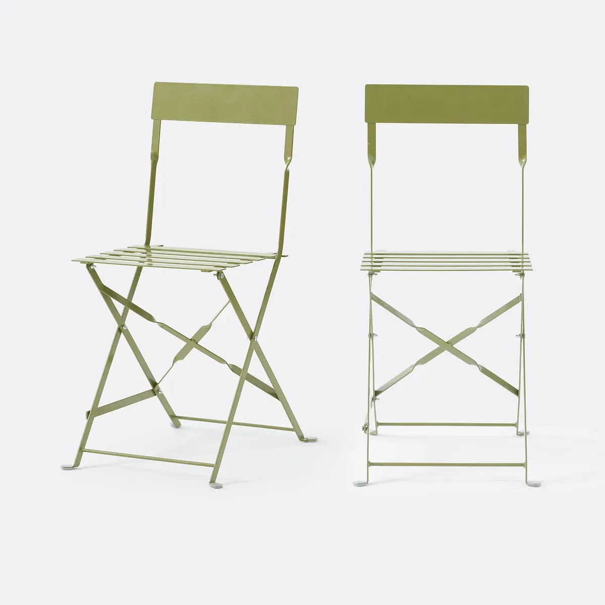 Ozevan Set of 2 Folding Chairs - Khaki, Iron product