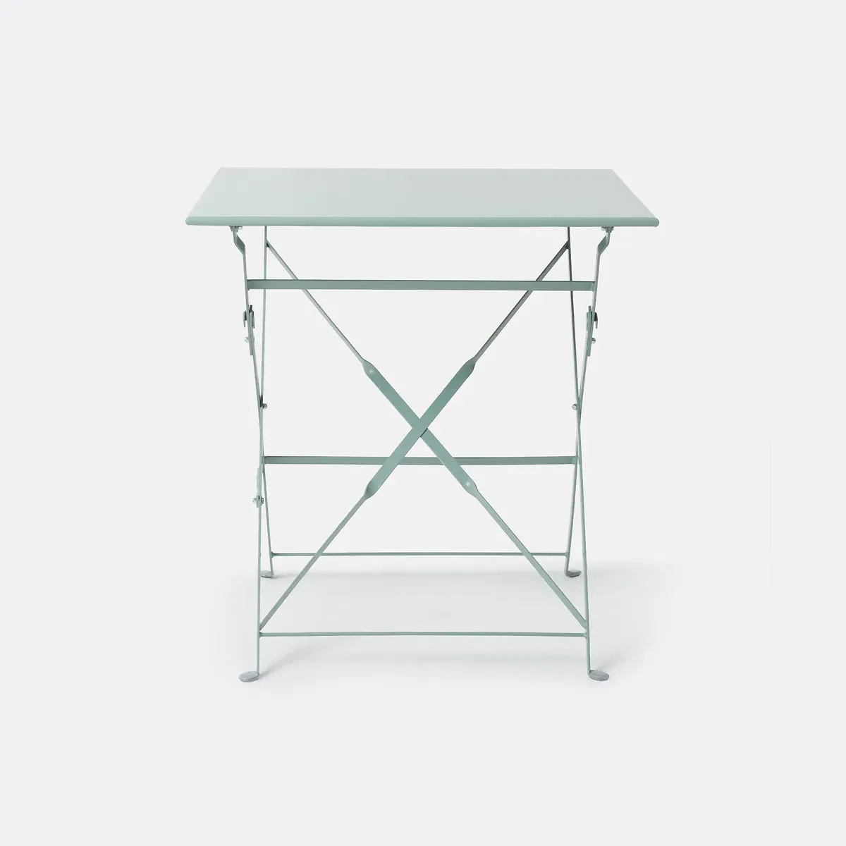 Ozevan Square Folding Table - Grey-Green, Iron alternate view