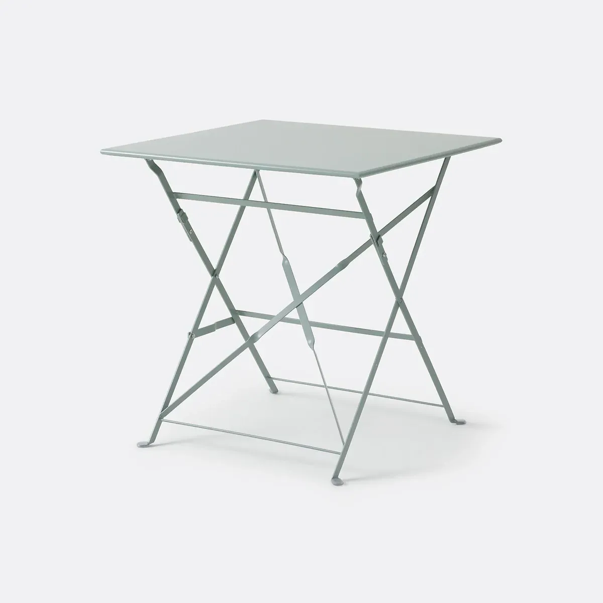 Ozevan Square Folding Table - Grey-Green, Iron product