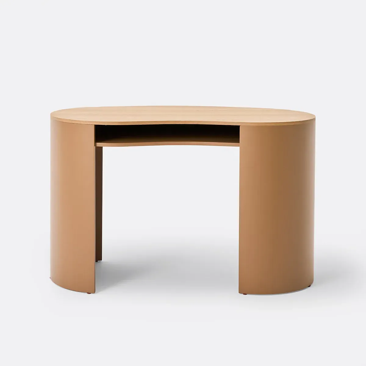 Ozia Desk with Shelf - Caramel, Oak Veneer alternate view