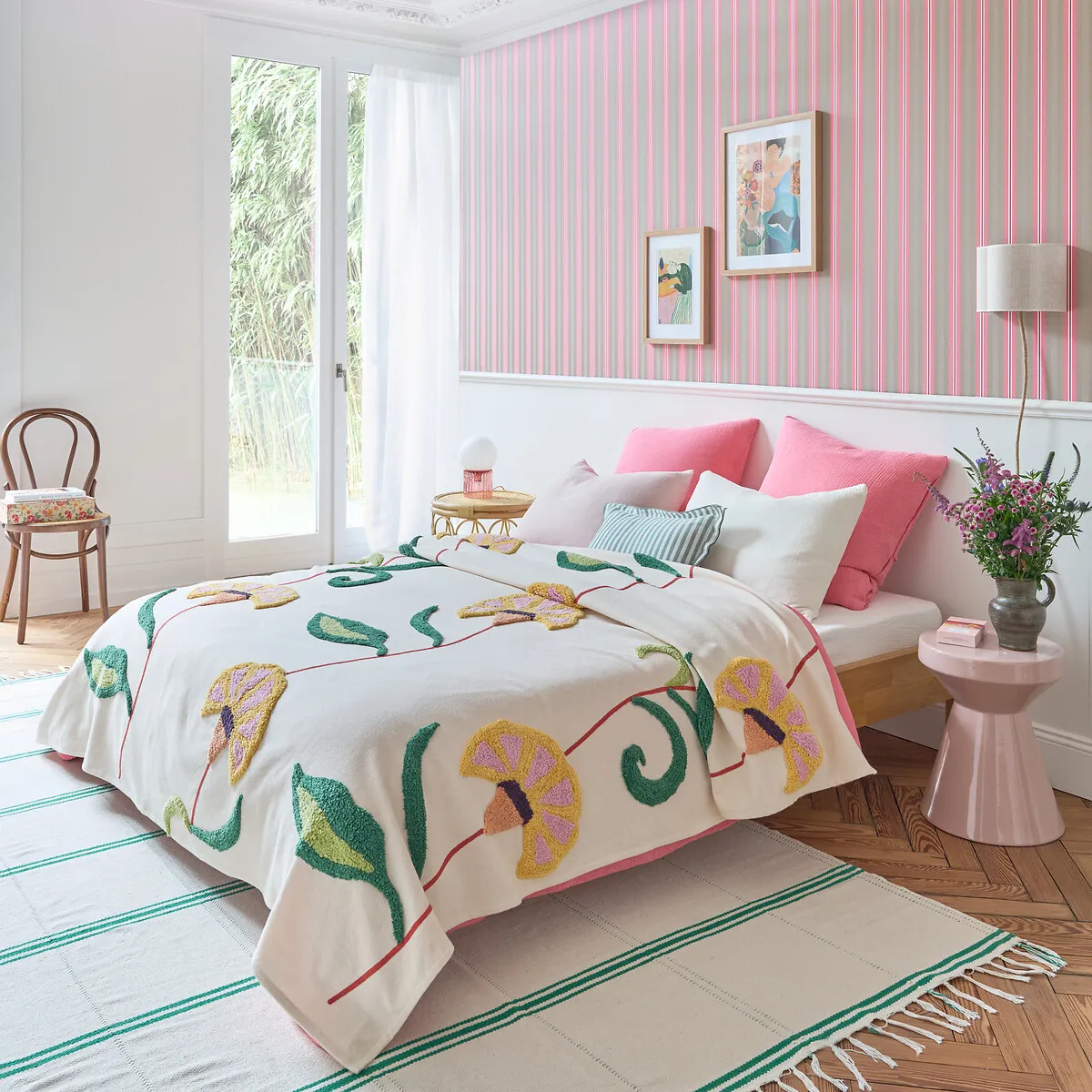 Palema Tufted Bedspread - Multi-Coloured, Cotton alternate view