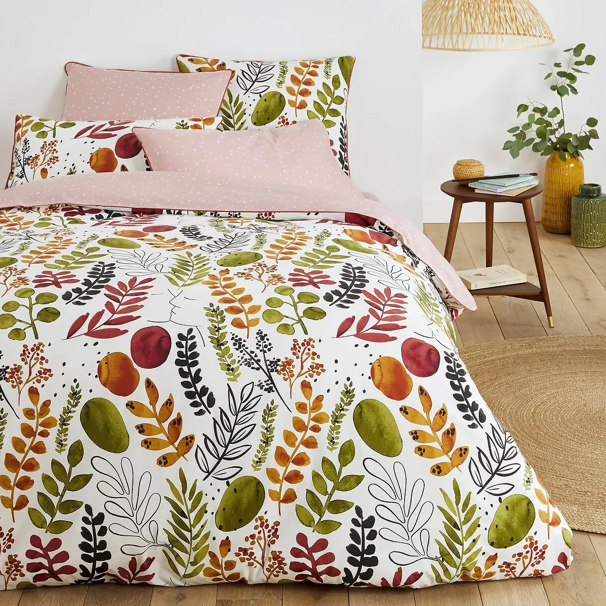 Palm Spring Floral Pillowcase - Cotton Percale alternate view