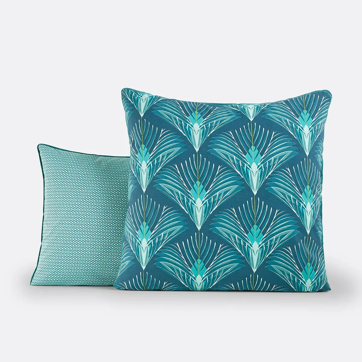 Pampelune Pillowcase - Blue Print, Cotton Percale product