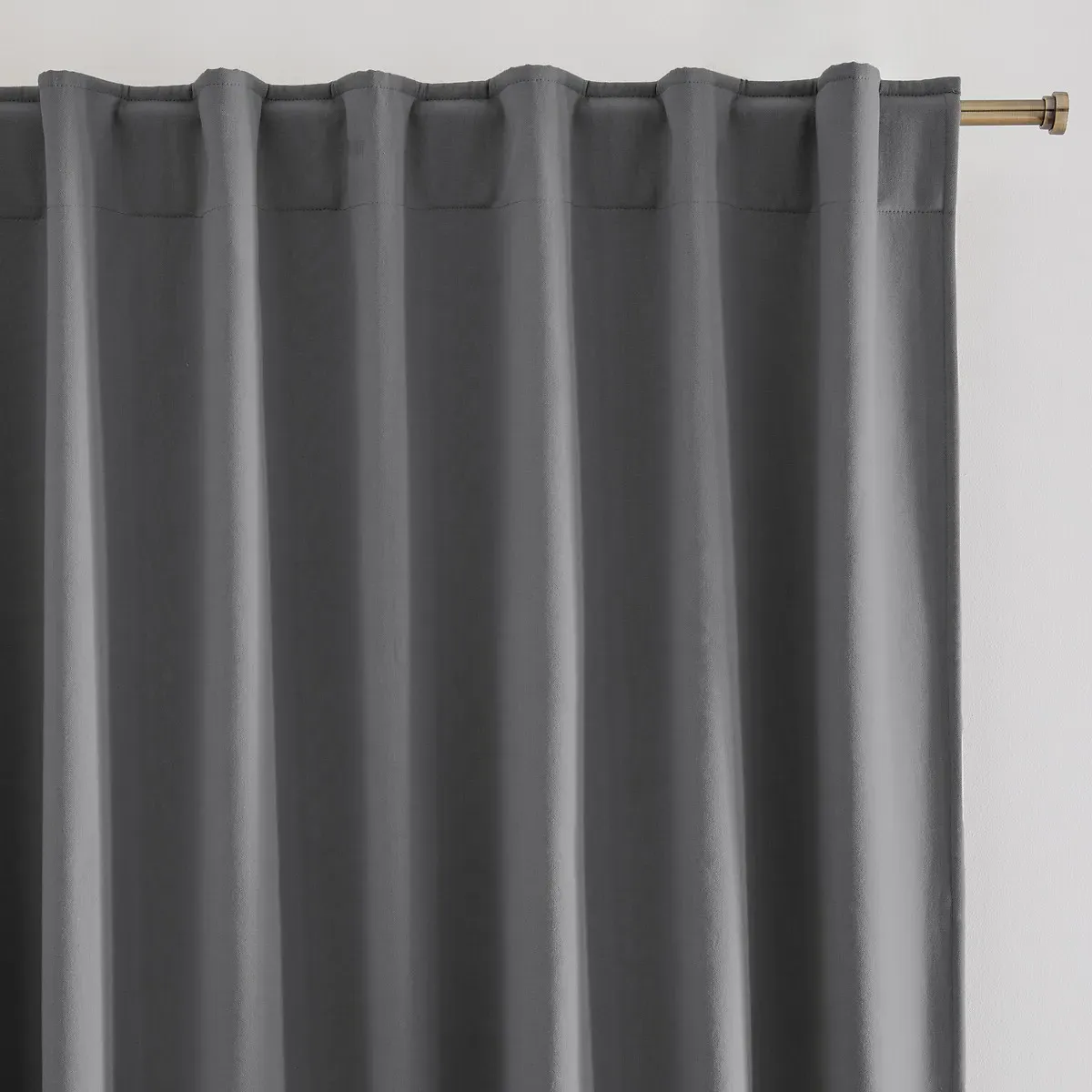 Panason Thermal Curtain with Fleece Lining - Charcoal, Cotton product