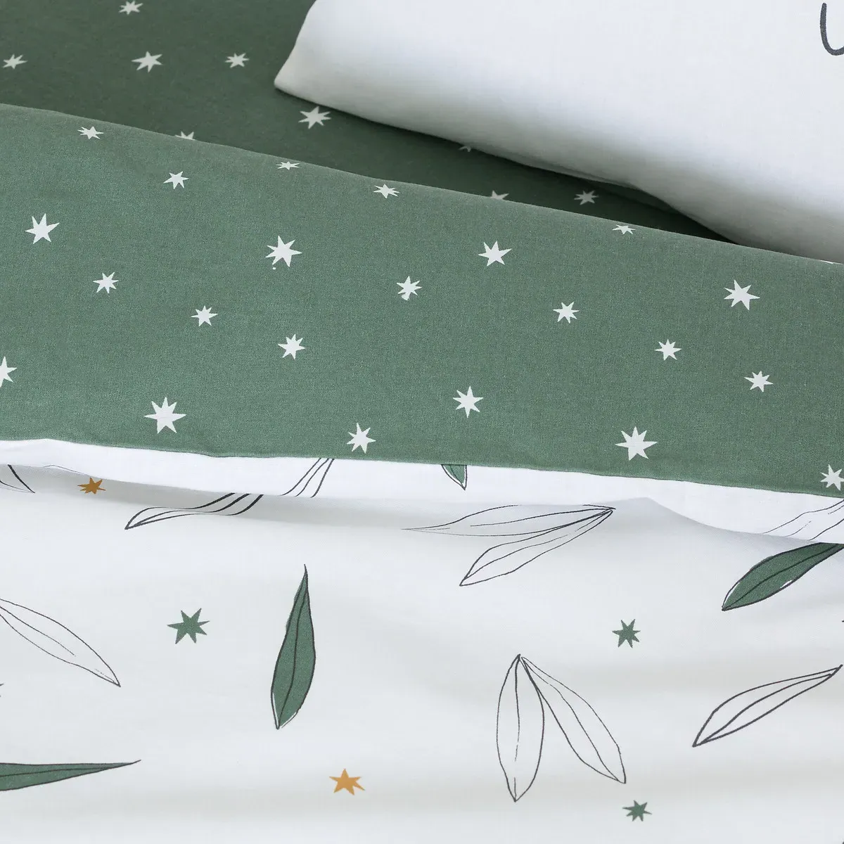 Panda Mania Baby Duvet Cover - Khaki Print, Cotton alternate view