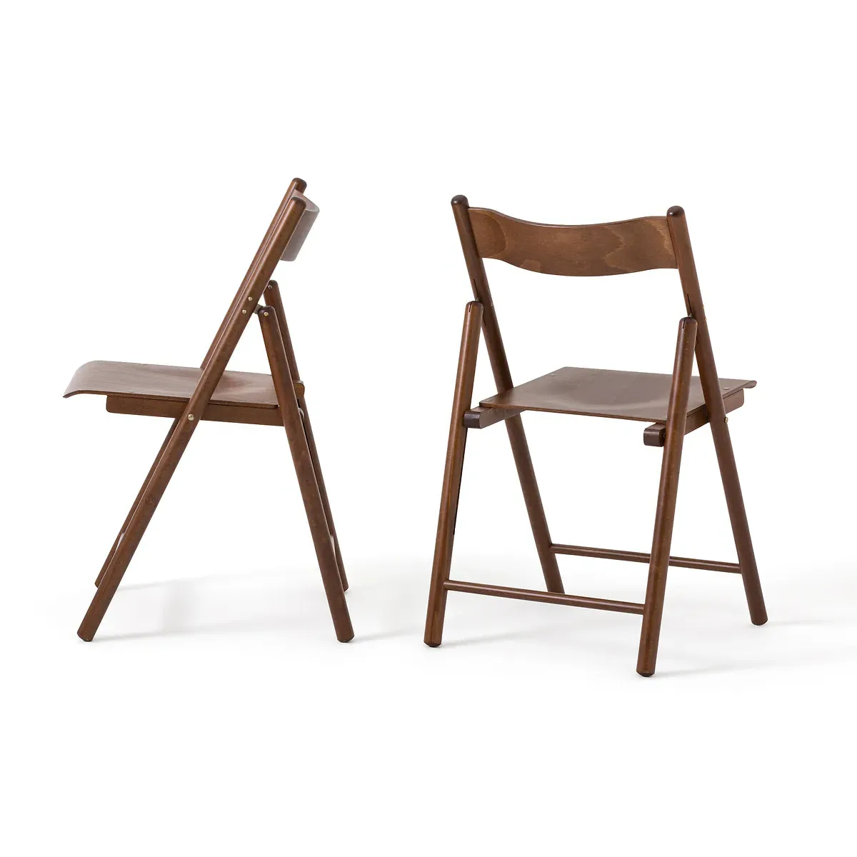 Panni Set of 2 Folding Chairs - Walnut, Beech alternate view