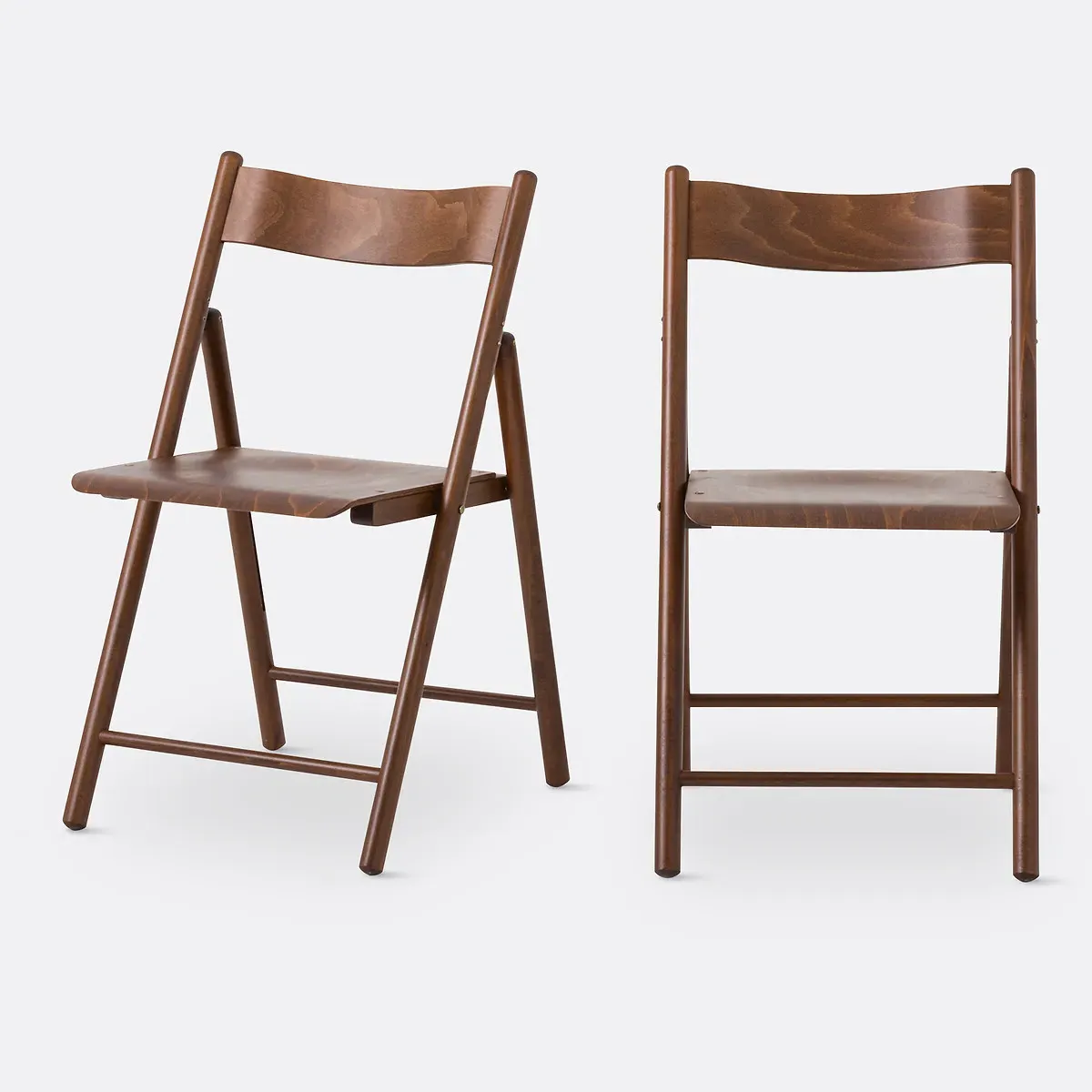Panni Set of 2 Folding Chairs - Walnut, Beech product