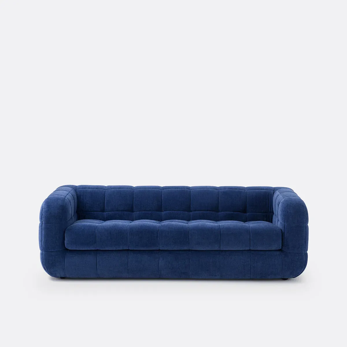 Pieta 3-Seater Sofa Button Tufted - Blue, Velvet alternate view