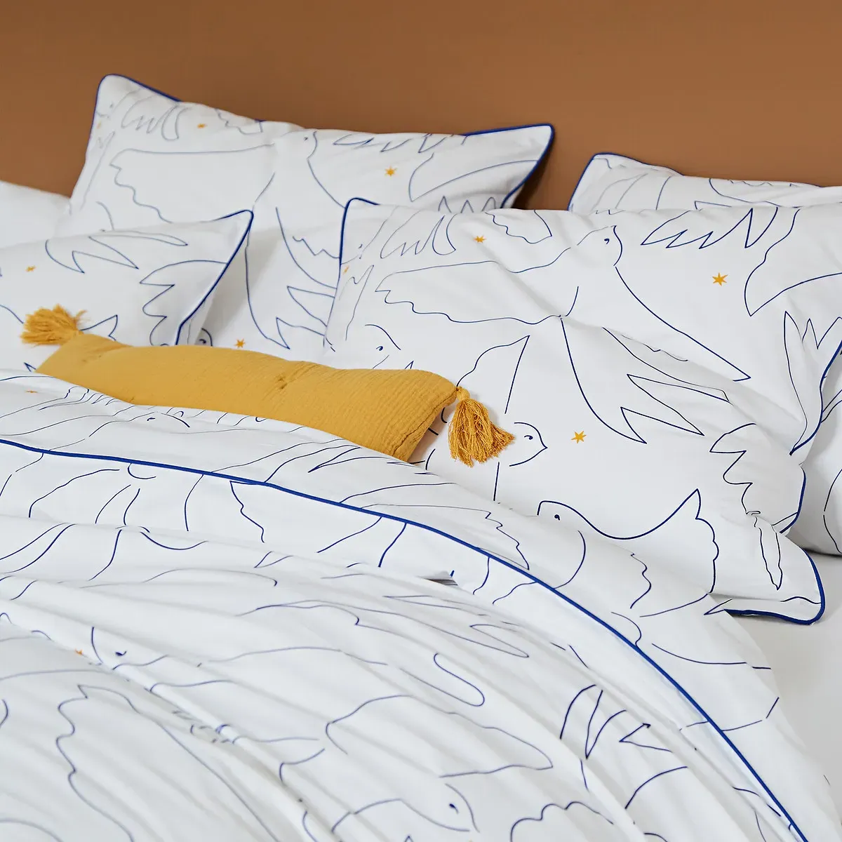 Pomaline Duvet Cover - Bird Print, Cotton Percale product