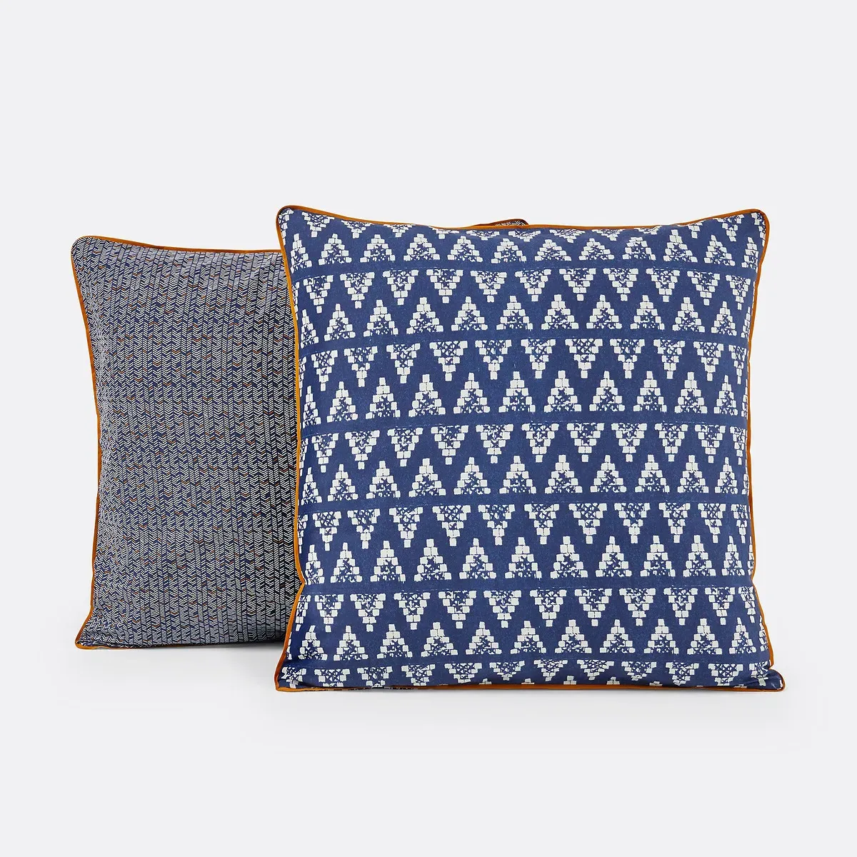 Popayan Cotton Pillowcase - Blue, Grey alternate view