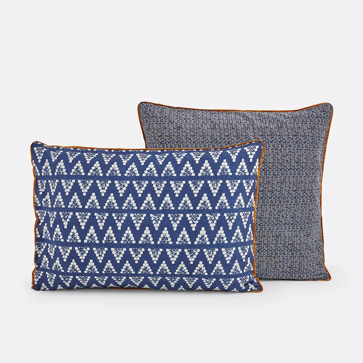 Popayan Cotton Pillowcase - Blue, Grey product