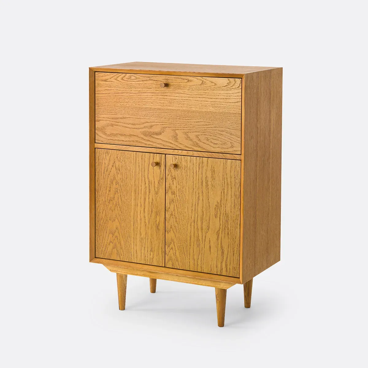 Quilda Bar Cabinet with Drop-Down Door - Oak alternate view