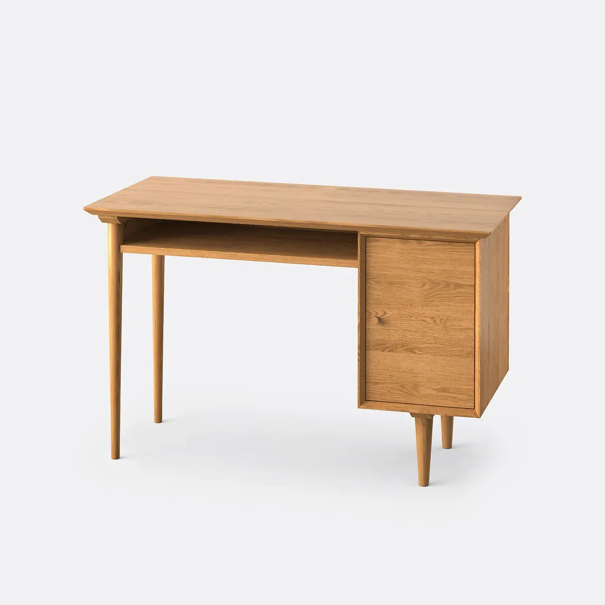 Quilda Desk with Cupboard - Oak, MDF alternate view