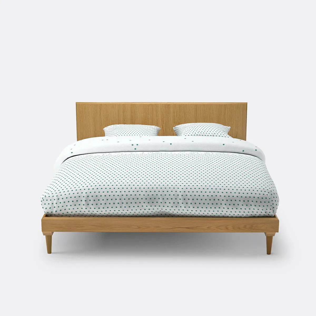 Quilda King Size Bed Frame with Slatted Base - Oak alternate view
