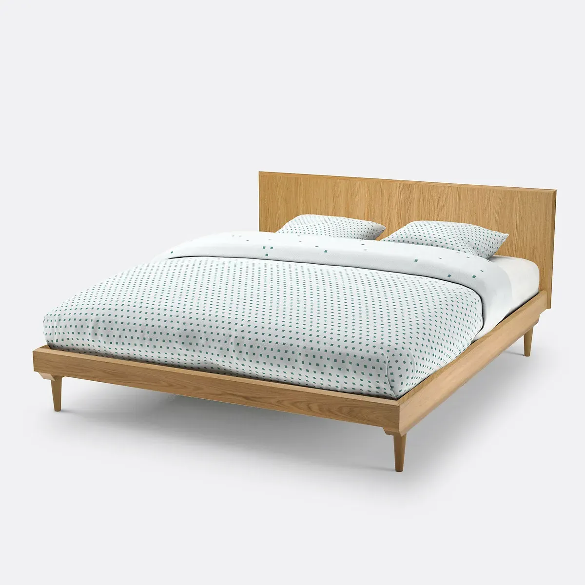 Quilda King Size Bed Frame with Slatted Base - Oak product