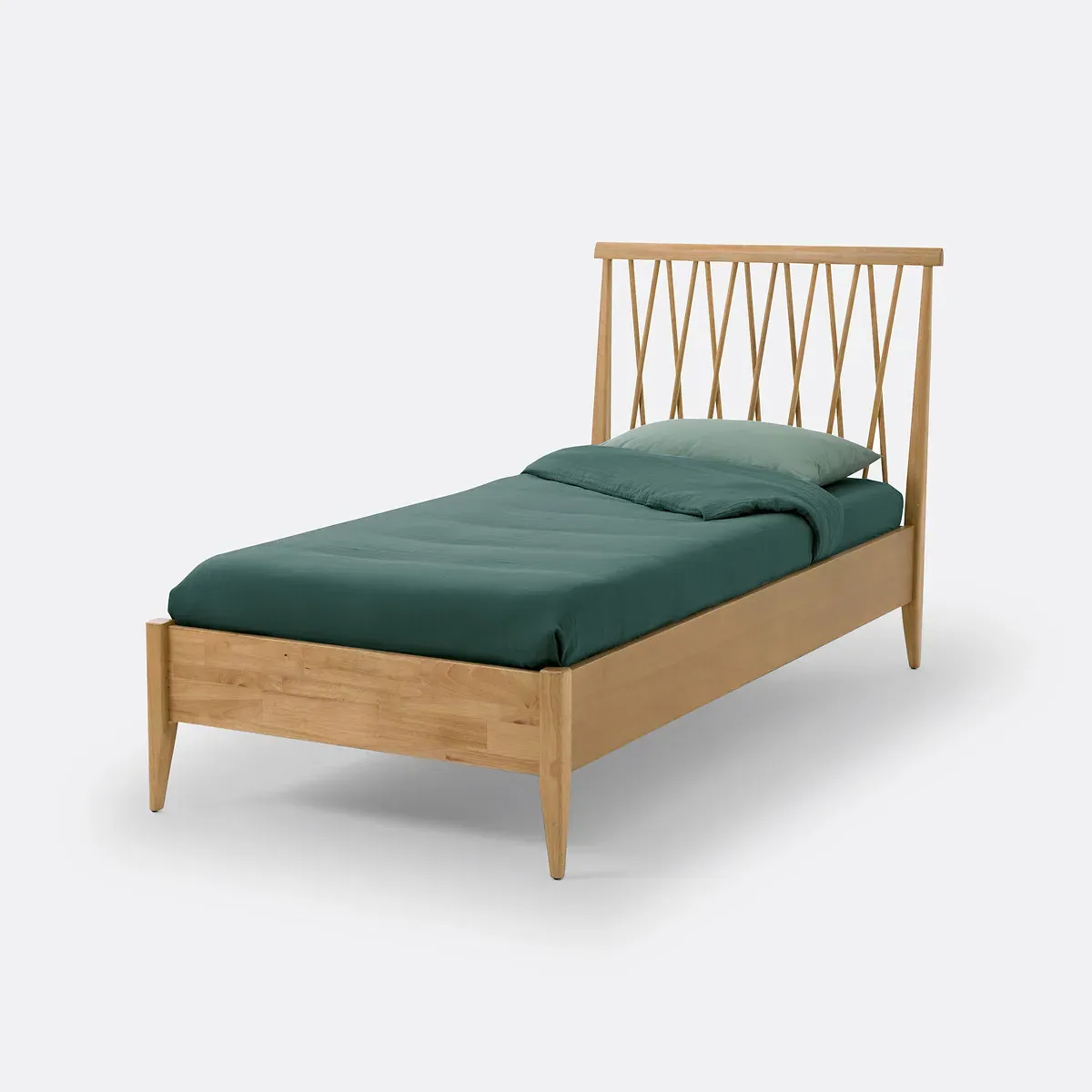 Quilda Single Bed with Slatted Base - Oak product