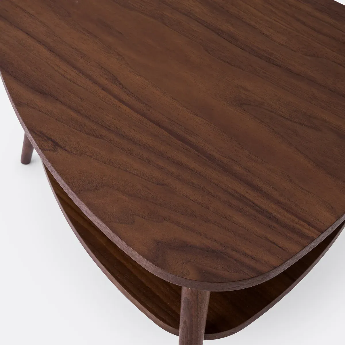 Quilda Two-Tier Bedside Table - Walnut alternate view
