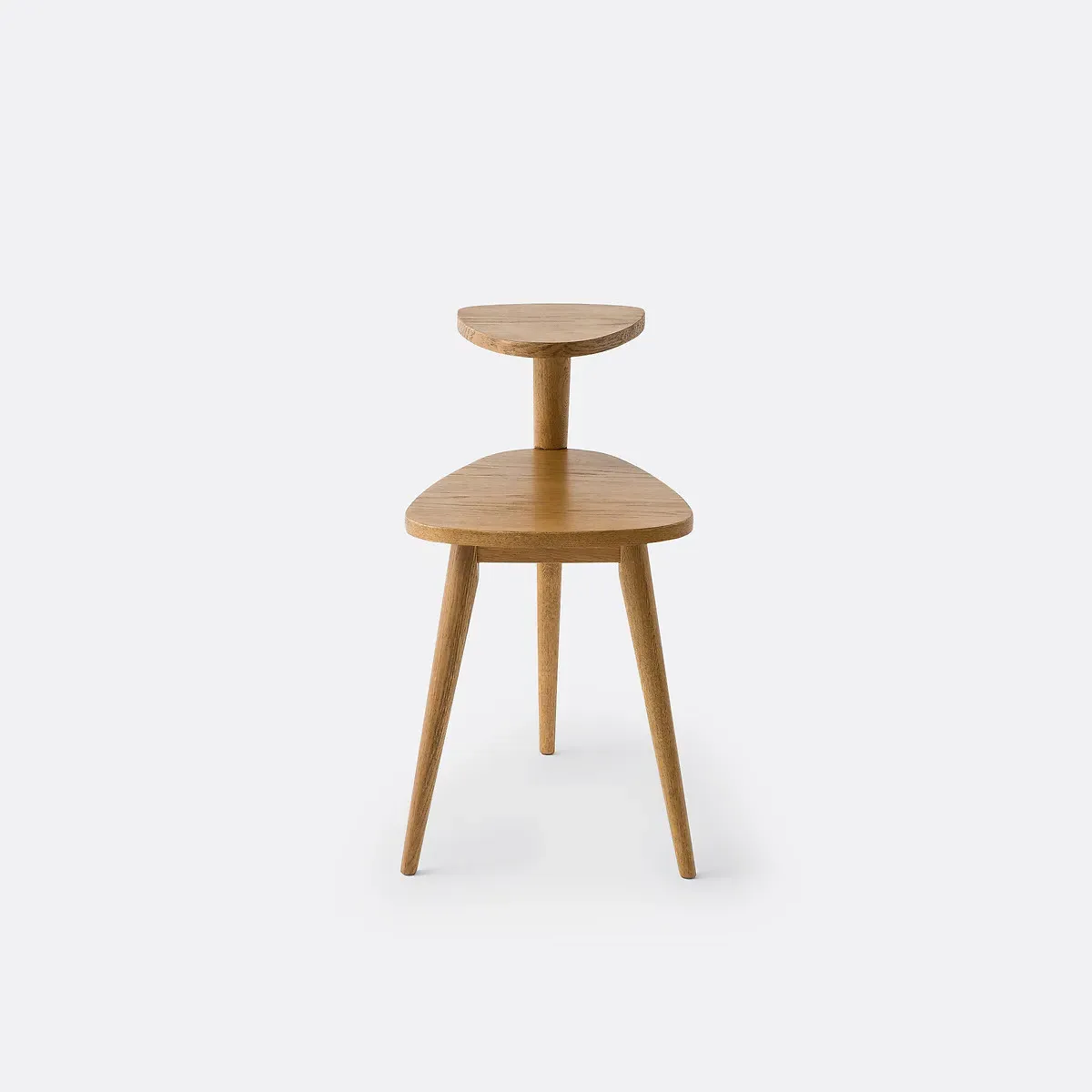 Quilda Two-Tier Side Table - Oak alternate view