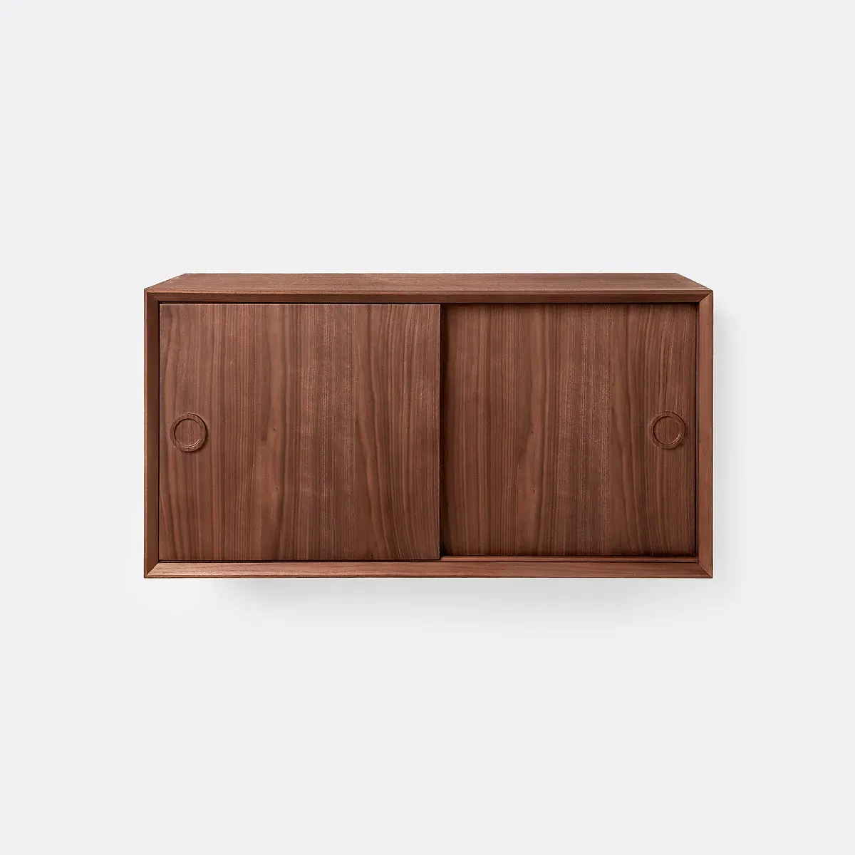 Quilda Wall-Mounted Cabinet with Sliding Doors - Walnut alternate view