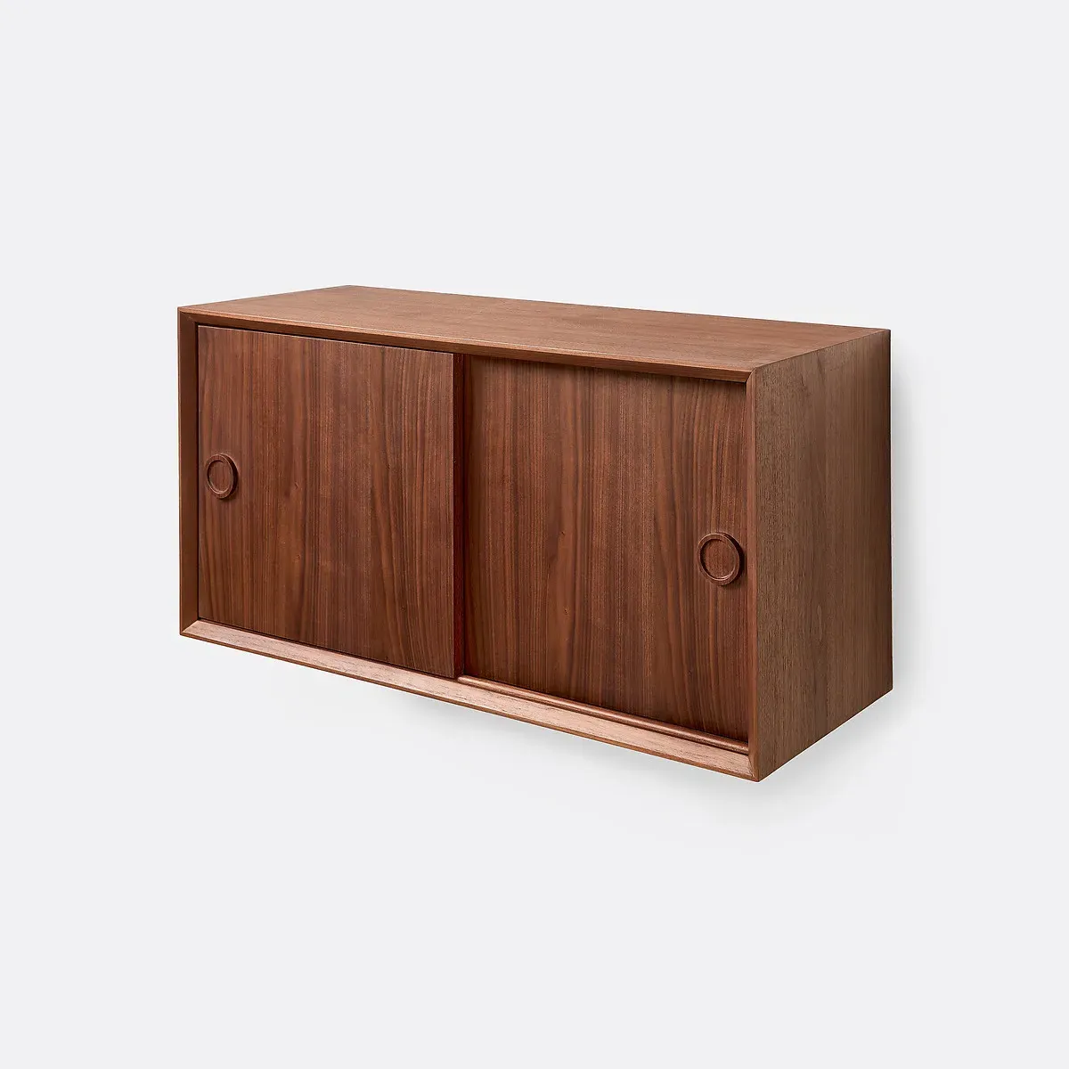 Quilda Wall-Mounted Cabinet with Sliding Doors - Walnut product