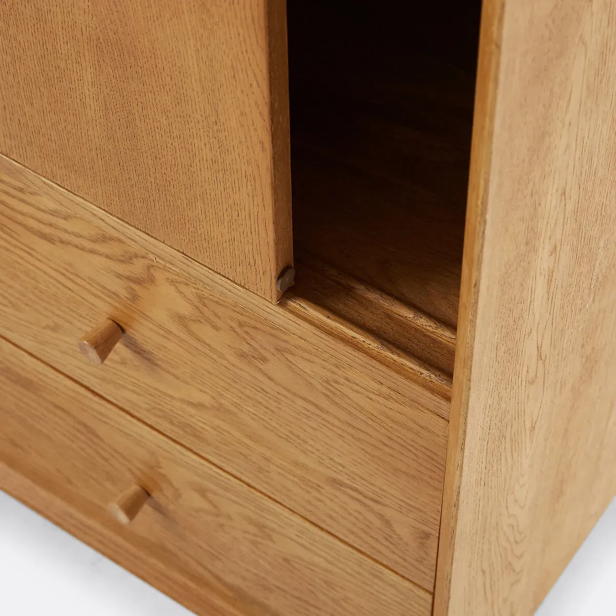 Quilda Wardrobe with Sliding Doors - Light Honey, Oak alternate view