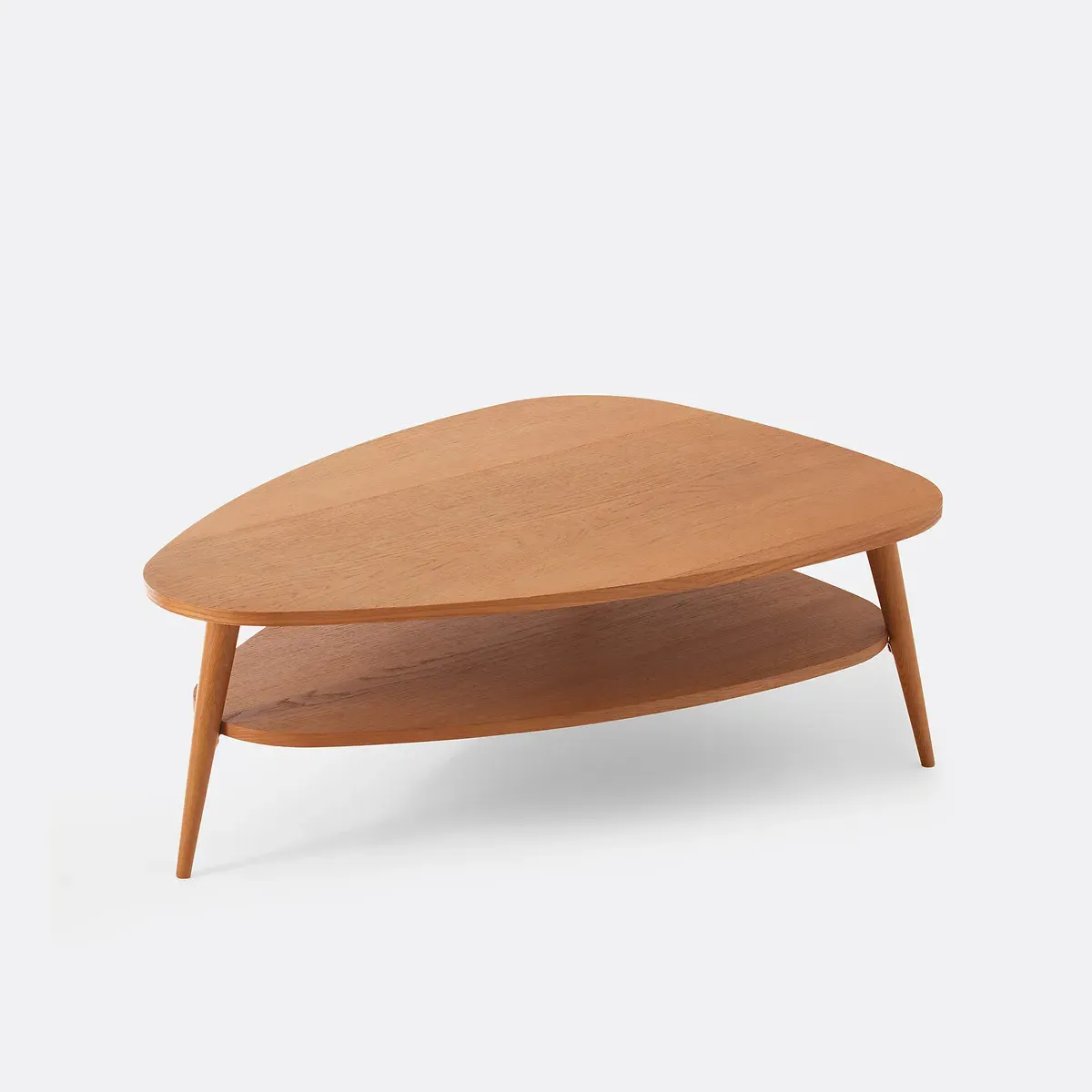 Quilda XL Two-Tier Coffee Table - Oak, Veneer & Solid Oak product