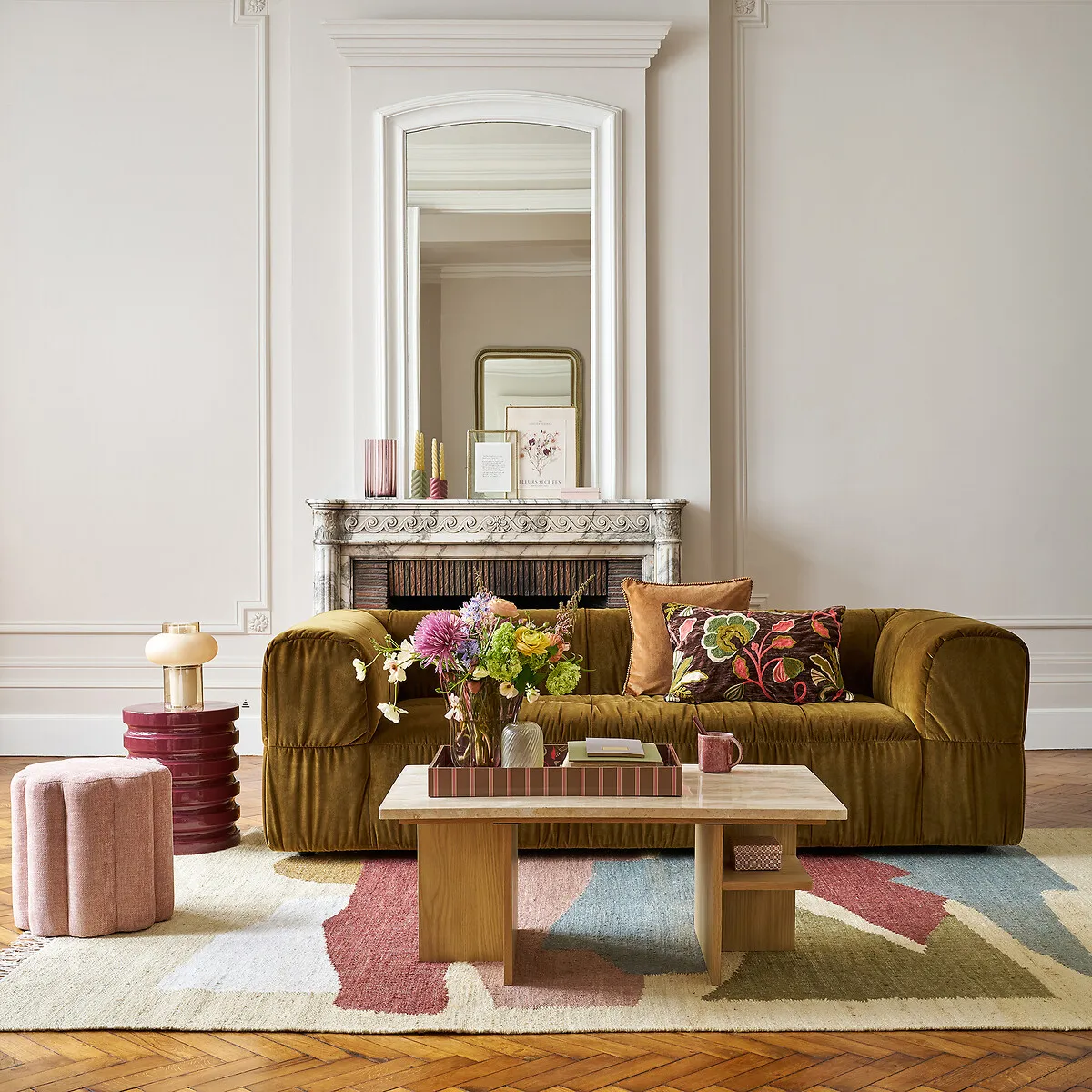 Quilo Vintage Pattern Jute Rug - Natural alternate view