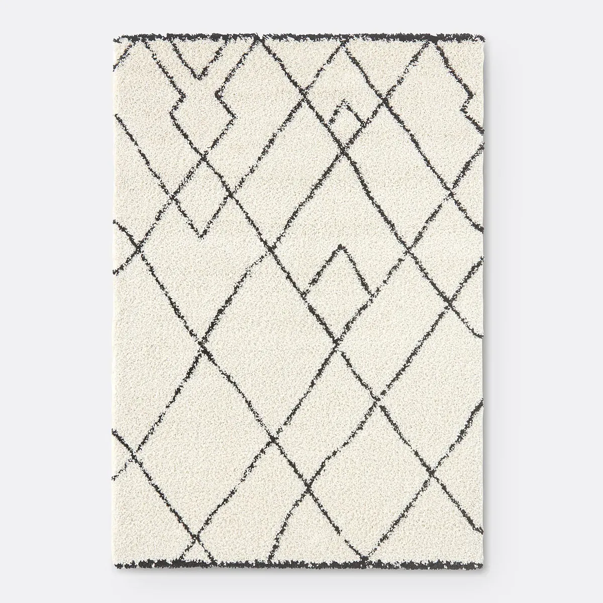 Rabisco Berber Style Rug - White, Black, Polypropylene alternate view