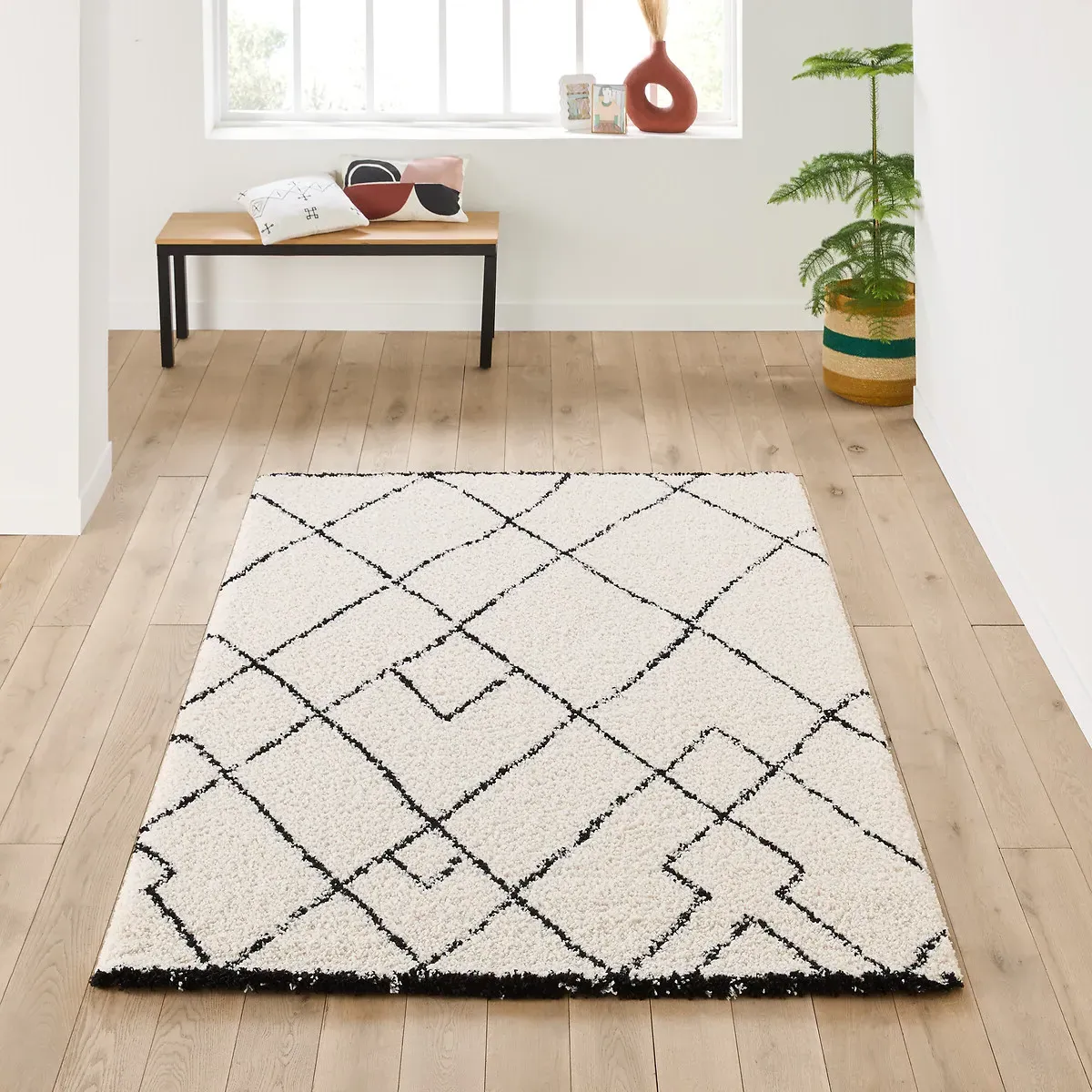 Rabisco Berber Style Rug - White, Black, Polypropylene product