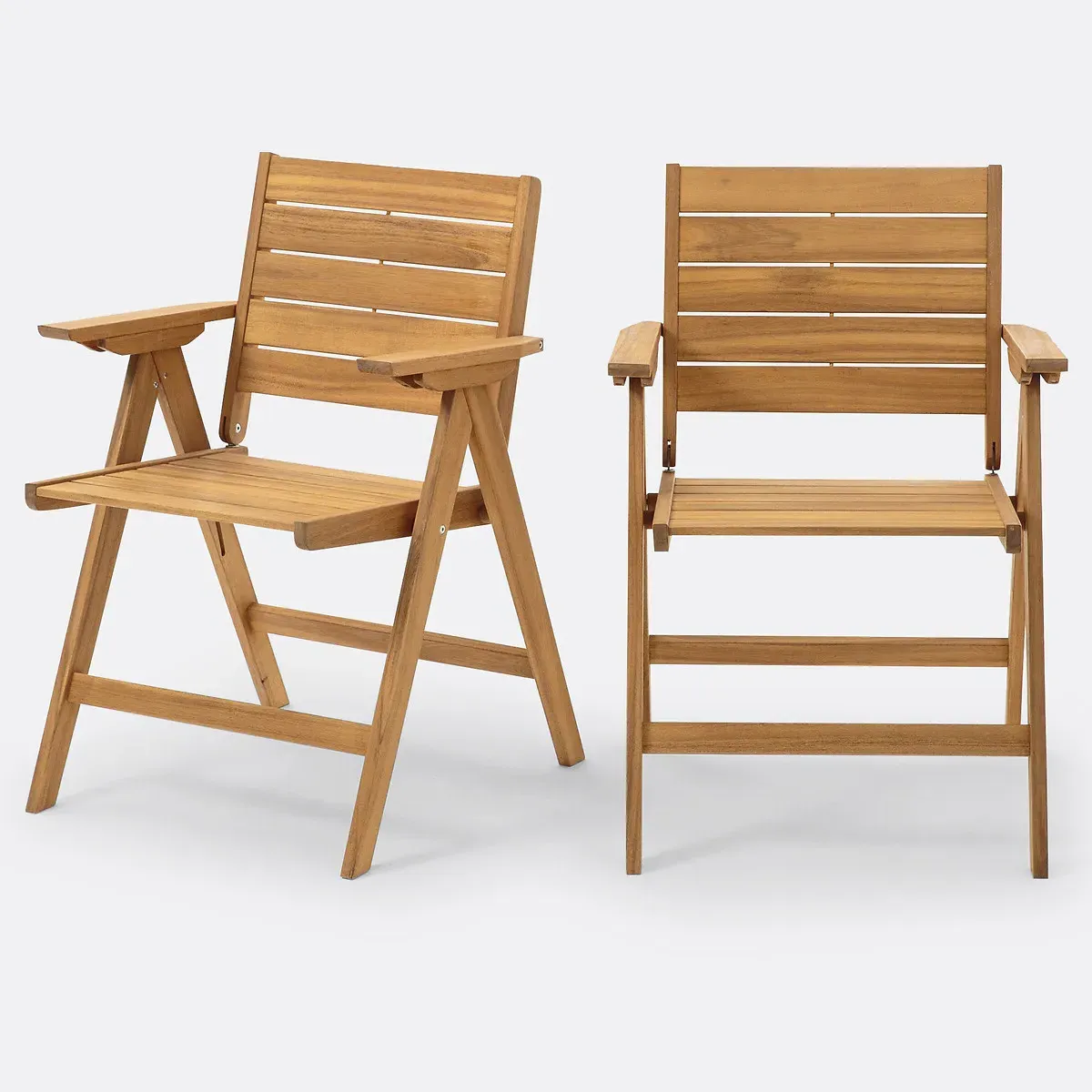 Réalto Set of 2 Folding Garden Armchairs - Acacia product