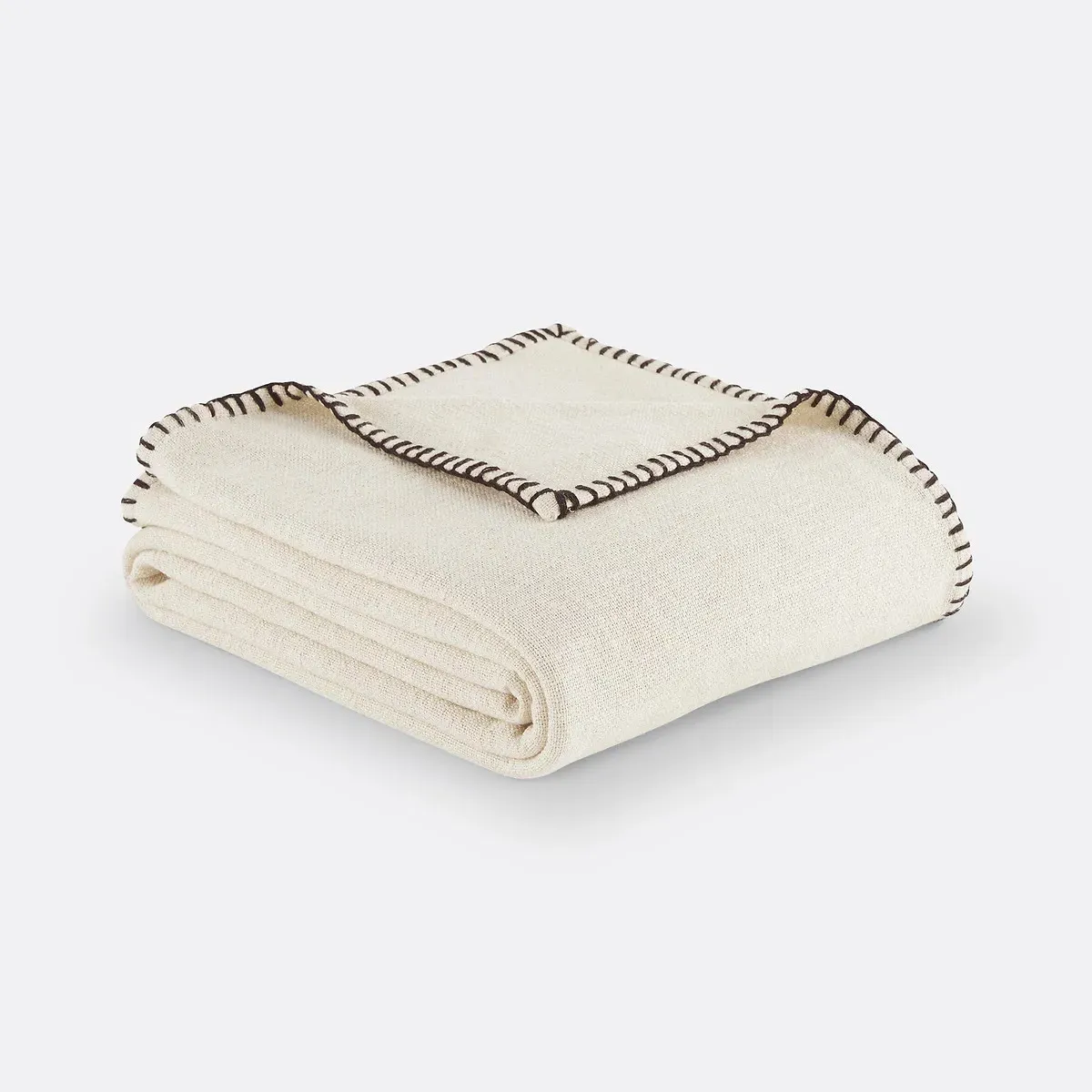 Raoul Plain Cotton Bedspread - Ecru alternate view