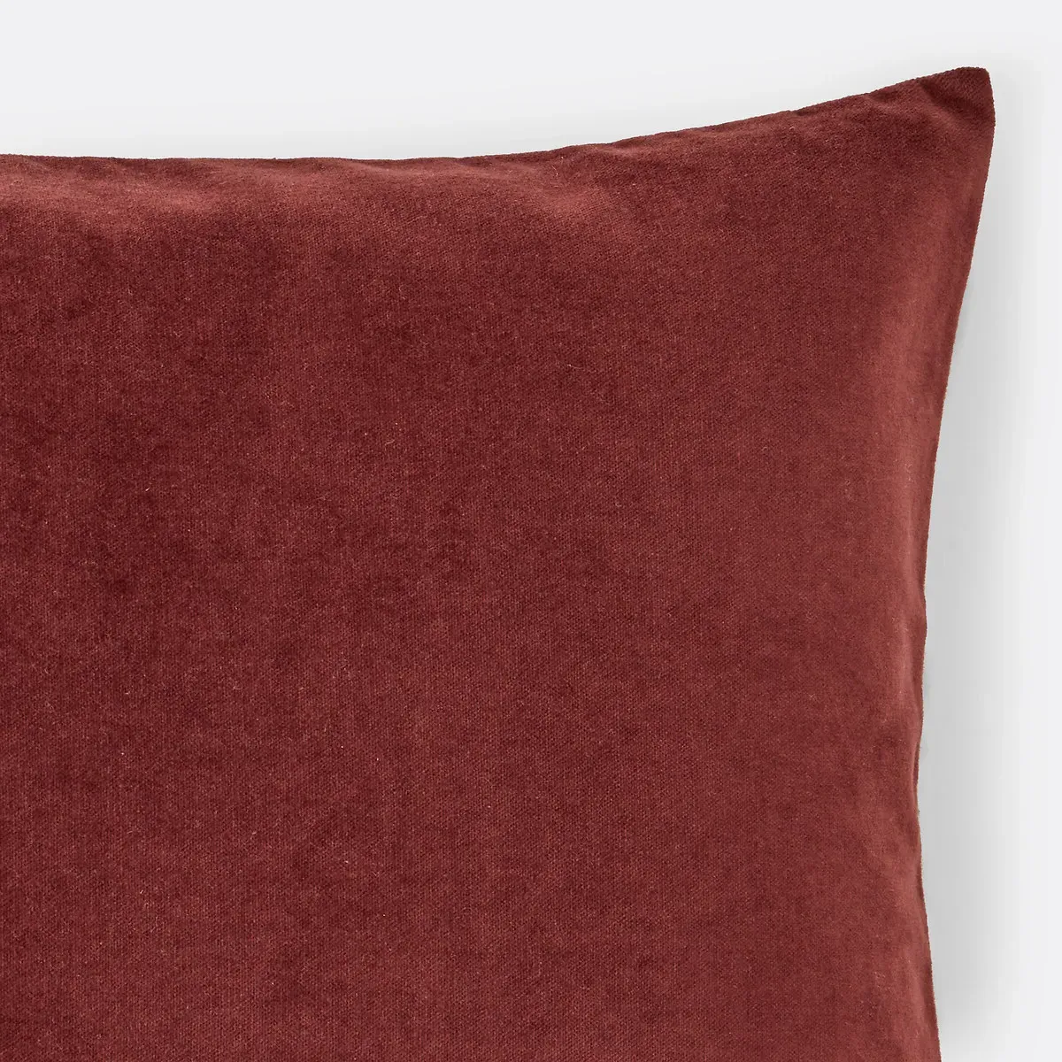 Rectangular Cushion Cover - Dark Red, Velvet alternate view
