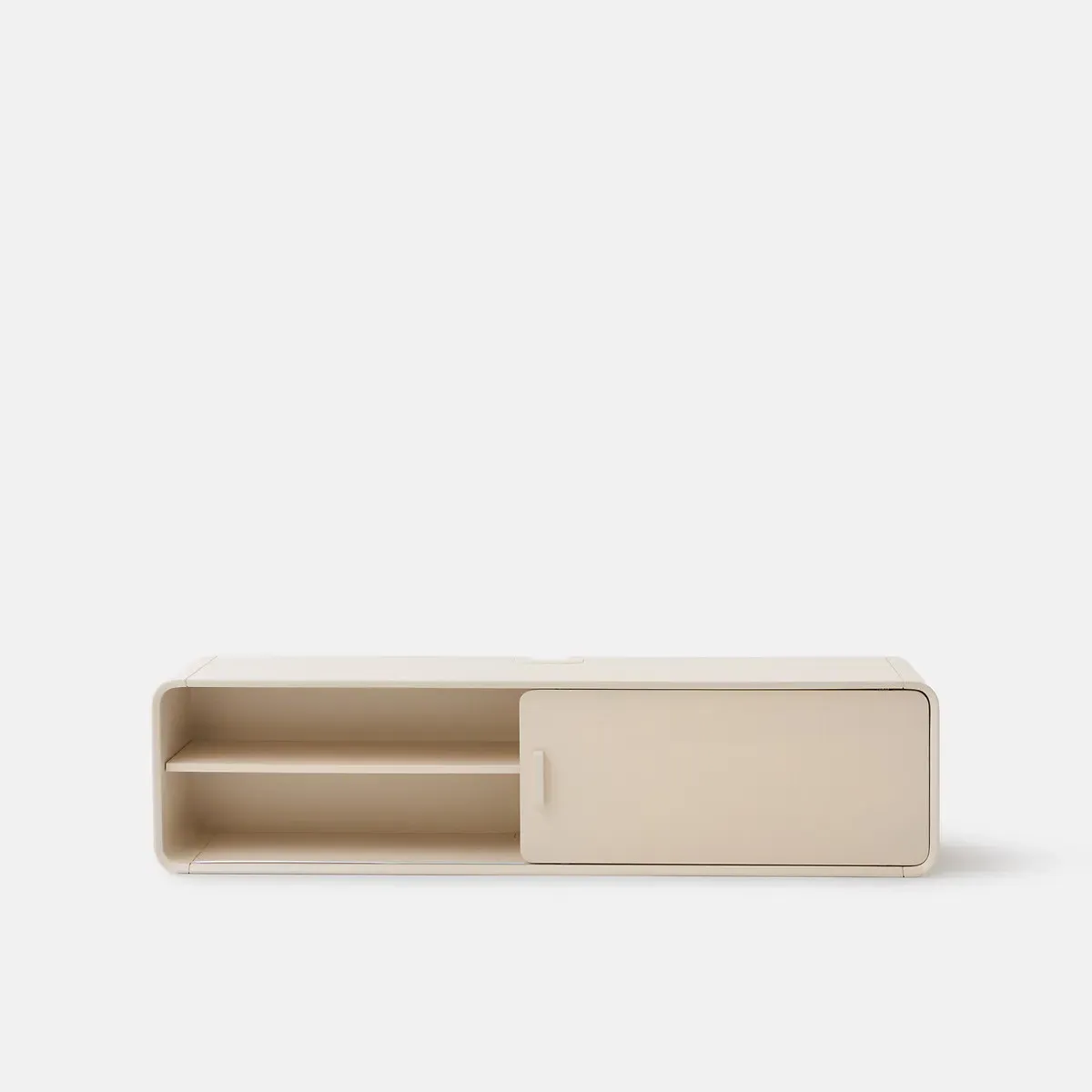 Redag Wall-Mounted TV Stand with Storage - Beige alternate view
