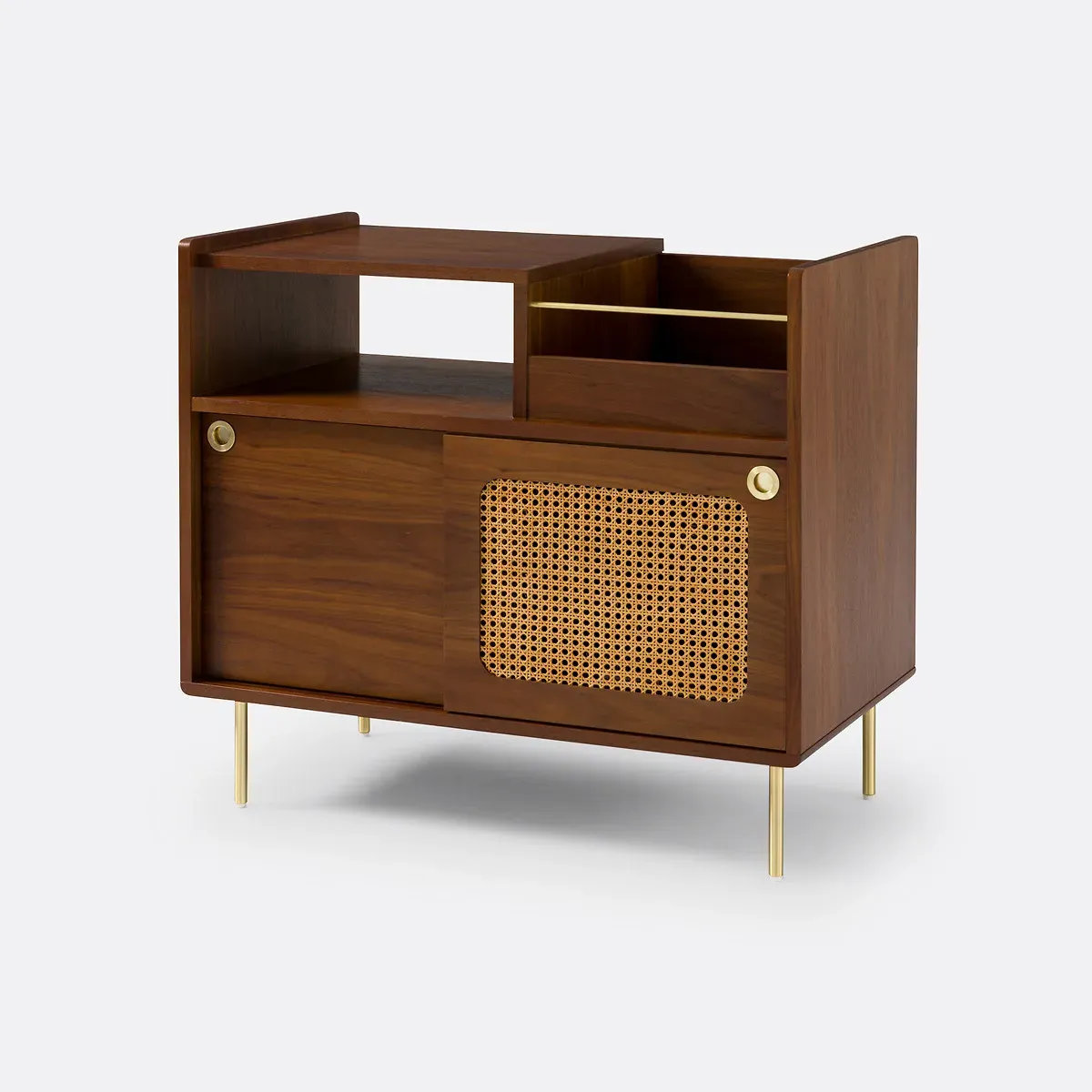 Redpop Vinyl Cabinet - Walnut, Cane product