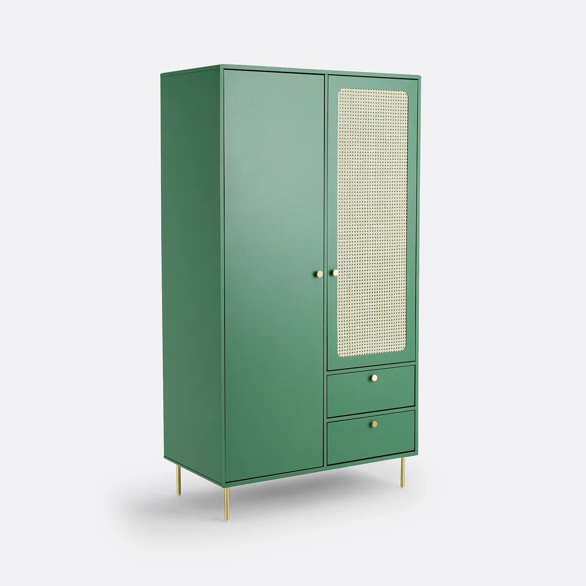 Redpop Wardrobe with Drawers - Grey-Green, MDF product