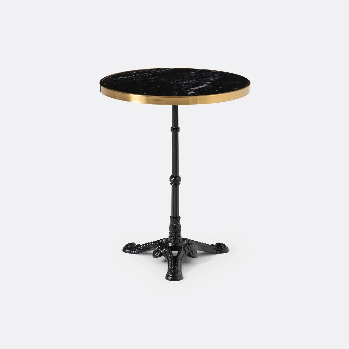 Redville Round Garden Table - Black, Marble alternate view