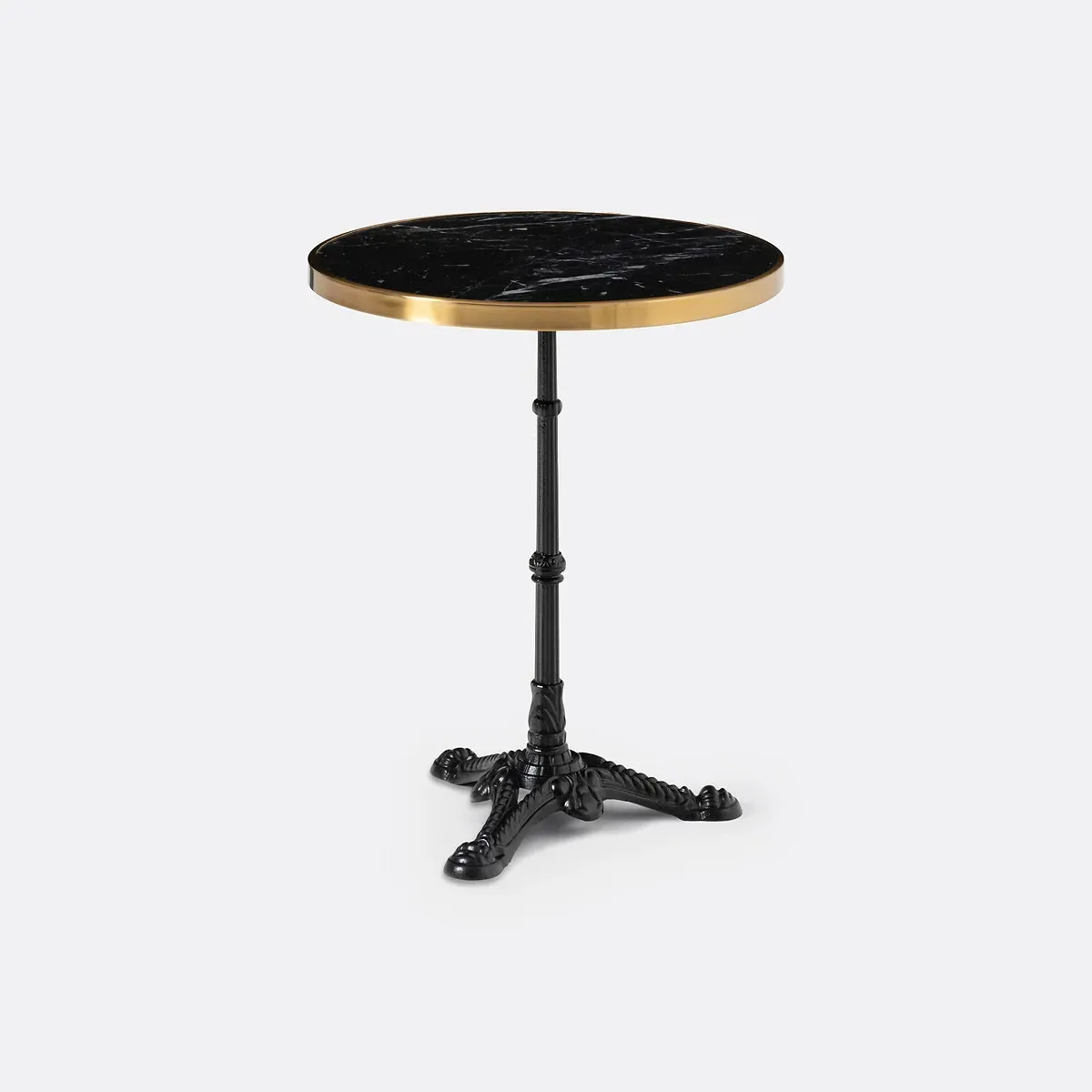 Redville Round Garden Table - Black, Marble product