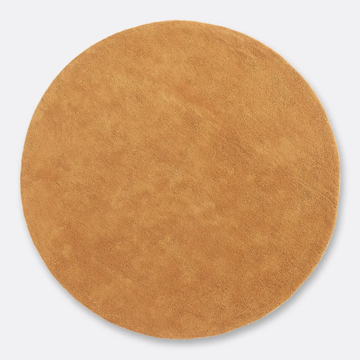Renzo Large Round Tufted Rug - Caramel, Cotton alternate view