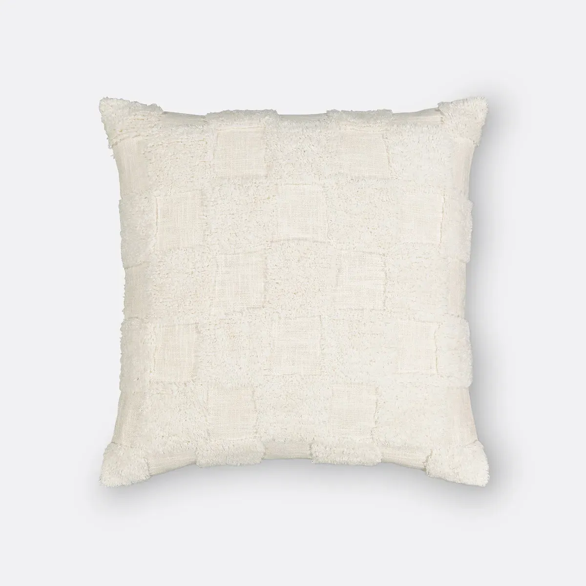 Renzo Tufted Cotton Cushion Cover - Ecru product